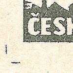 Košické vydání 5,- K/rozměřovací značky/B 15 d.l