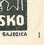 Košické vydání 5,- K/rozměřovací značky/B 20 d.p