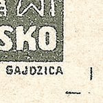 Košické vydání 5,- K/rozměřovací značky/C 100 d.p