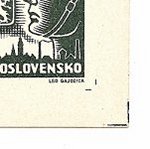 Košické vydání 5,- K/rozměřovací značky/D 100 d.p. okraj PA