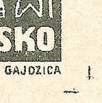 Košické vydání 5,- K/rozměřovací značky/D 100 d.p